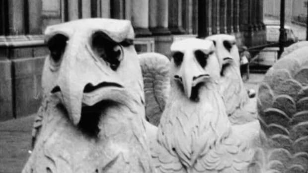 Carving of eagles removed from Pennsylvania Station during its demolition in the 1960s.