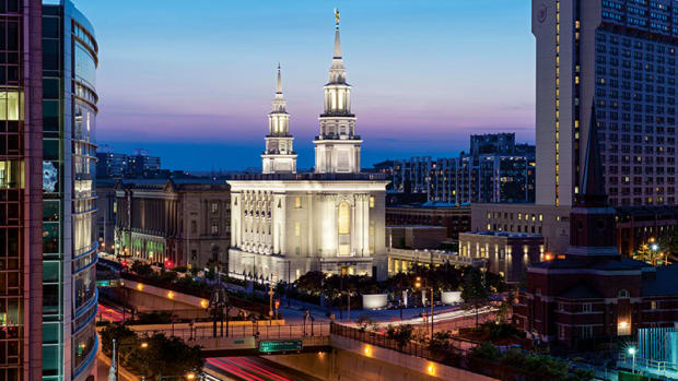 Neoclassical Revival Mormon Temple