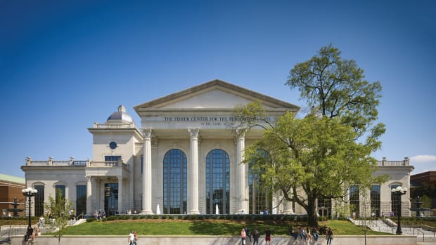 Belmont University’s newly constructed Fisher Center for the Performing Arts, designed by ESa, is in the Neo-Renaissance style.