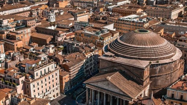 1. Pantheon and setting, Rome