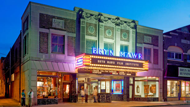 The Bryn Mawr Film Institute, an independent non-profit cinema, is housed in the historic former Seville Theater. The building was restored, renovated, and expanded over the course of almost a decade.