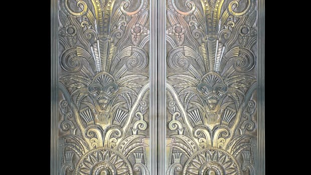 Cast Bronze Theatre Doors by Wiemann Metalcraft