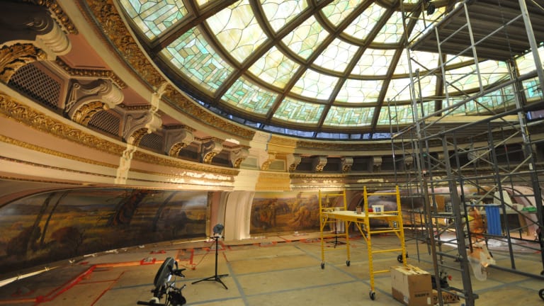 Restoration of Historic Murals in Omaha's Douglas County Courthouse