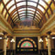 Bovard Studio reconstructed this historic stained-glass barrel-vault ceiling; it had been removed from the Montana State Capitol in Helena, MT.