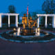   Chadsworth specializes in exterior garden structures, as seen with these custom pergolas in Peterson Park in Poland, OH.