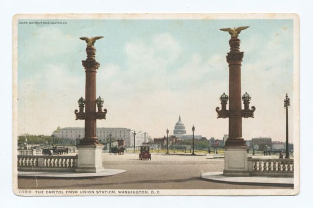12. Rostral columns and Capitol, Union Ststion, D.C.