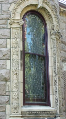 Allied Window Millicent_Library-Bowed-Circle_top_-Fairhaven,_MA_-_3