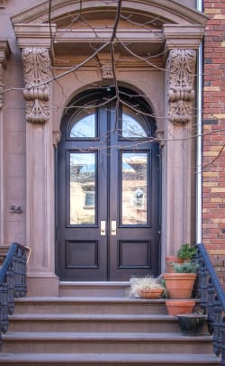 6_Brownstone Rowhouse Townhouse Replacement Door Italianate Fort Greene Historic Reproduction Brooklyn NYC