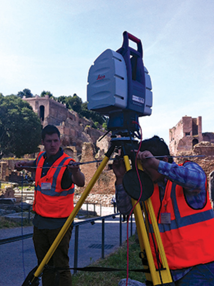 DHARMA (Digital Heritage Architectural Research and Material Analysis) Lab students use high-tech three-dimensional scanning equipment to make super-accurate records of this most important historic site. Student work was included in an April 2014 exhibition at the Roman Curia (former Senate House) co-sponsored by the Italian government.