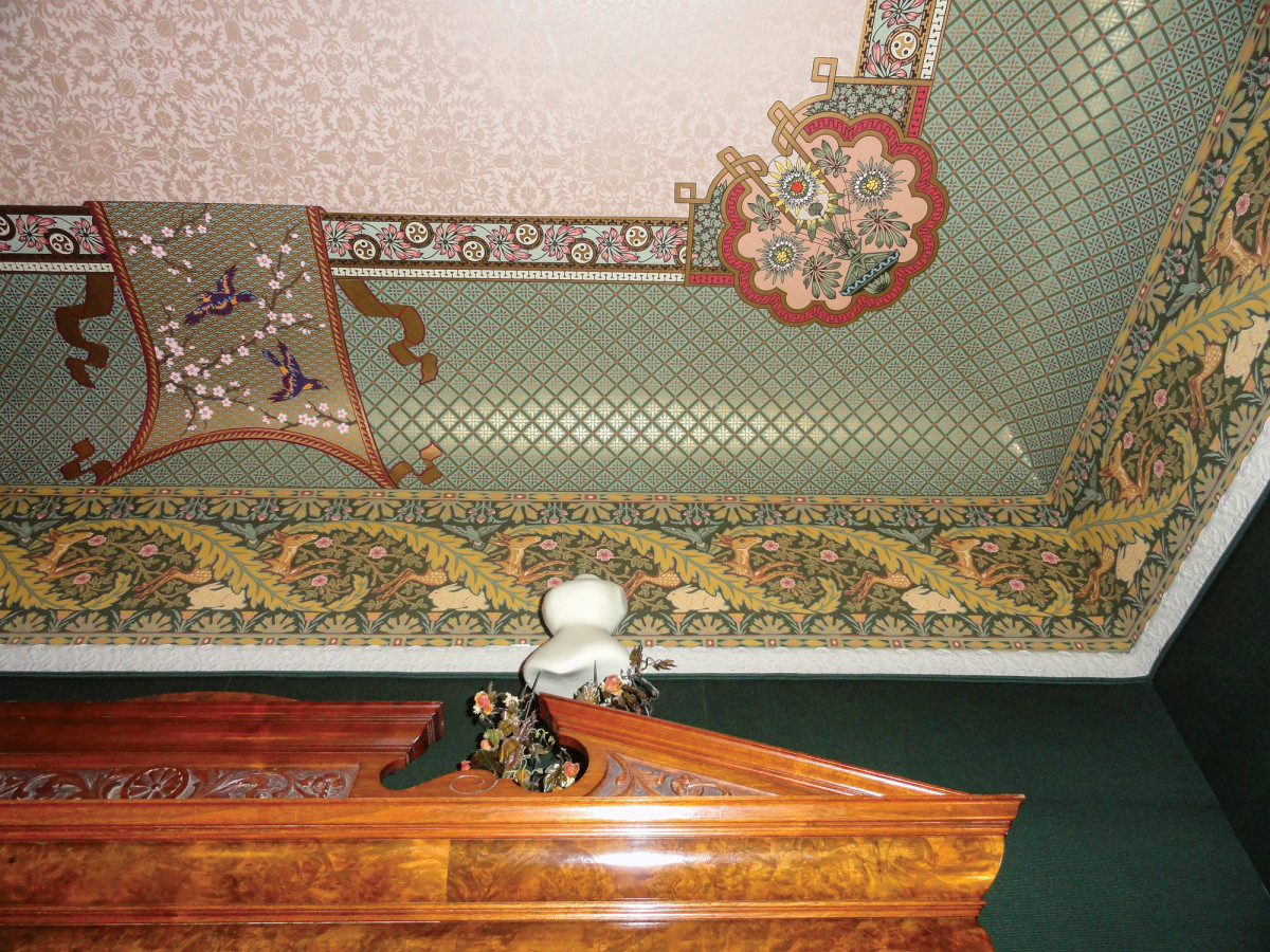 Ceiling borders reproduced in Spencer House, Haight Ashbury, San Fransisco.