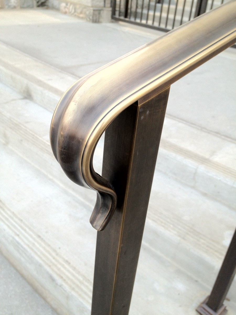 brass alloy railing
