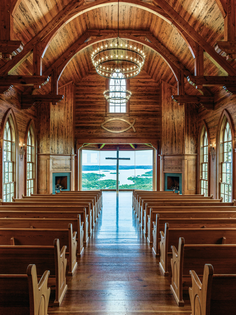 wood chapel interior