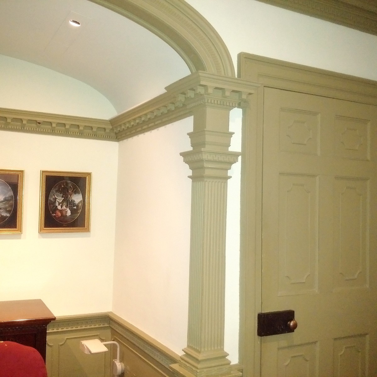 room with significant architectural detail