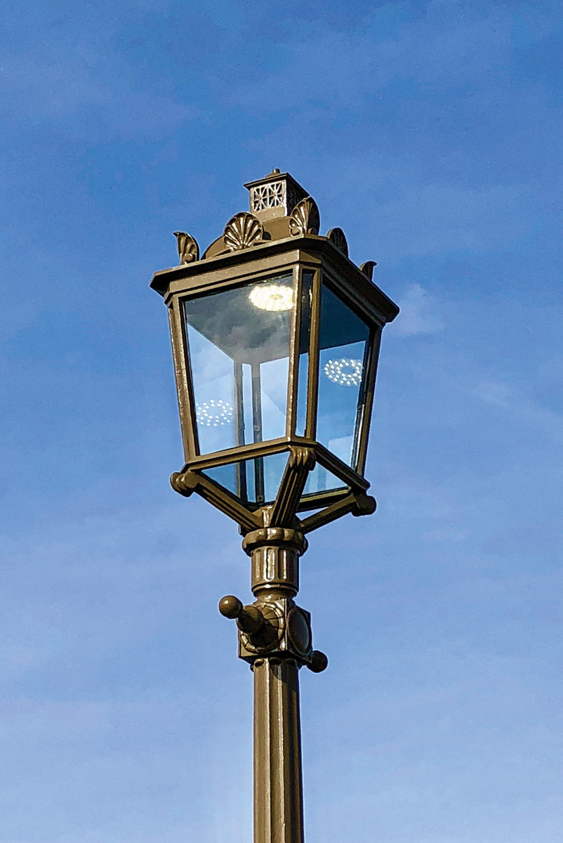replicated historic light post