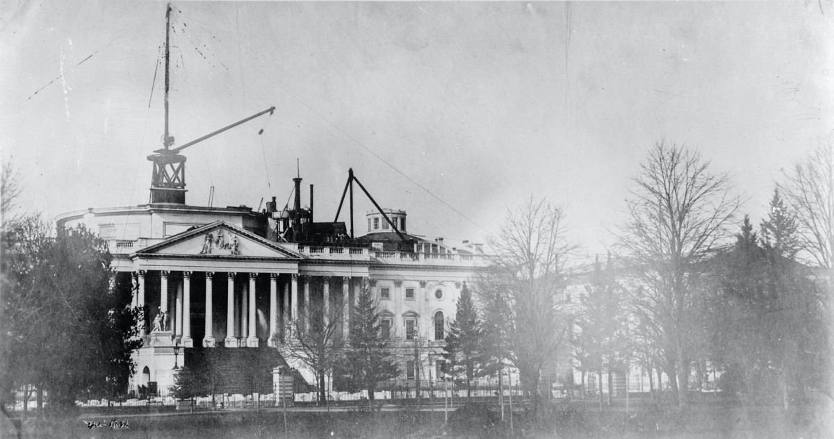 Capitol Dome under construction