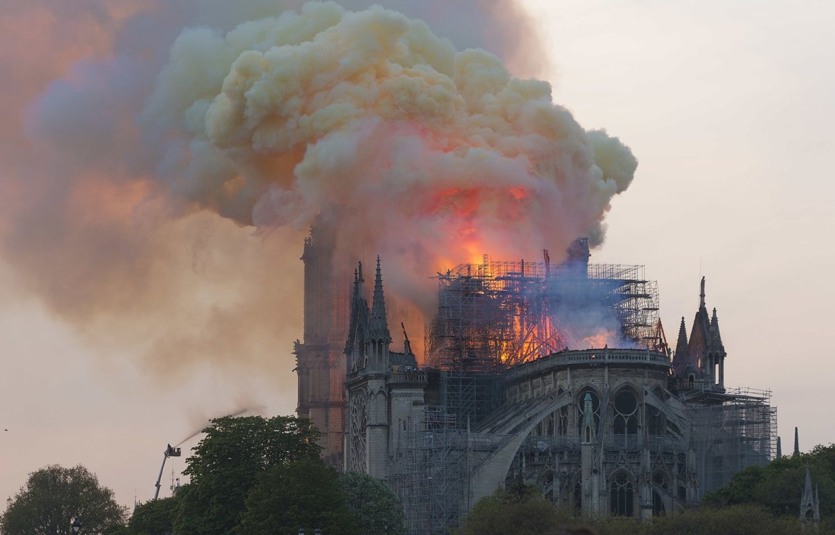 burning Notre Dame