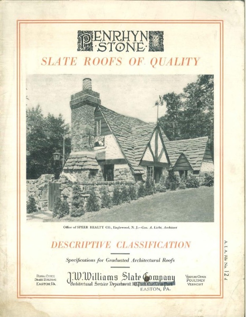 Penrhyn stone slate roofs of quality, c. 1930