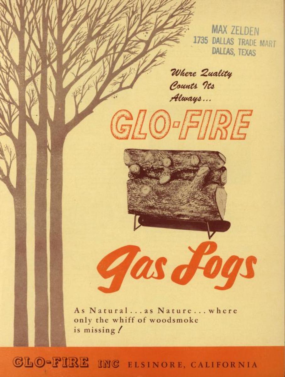 Glo-Fire gas logs 1961