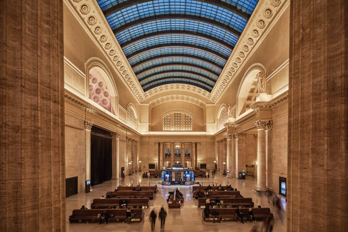 top historic train station renovations US Chicago Union Station, Great Hall