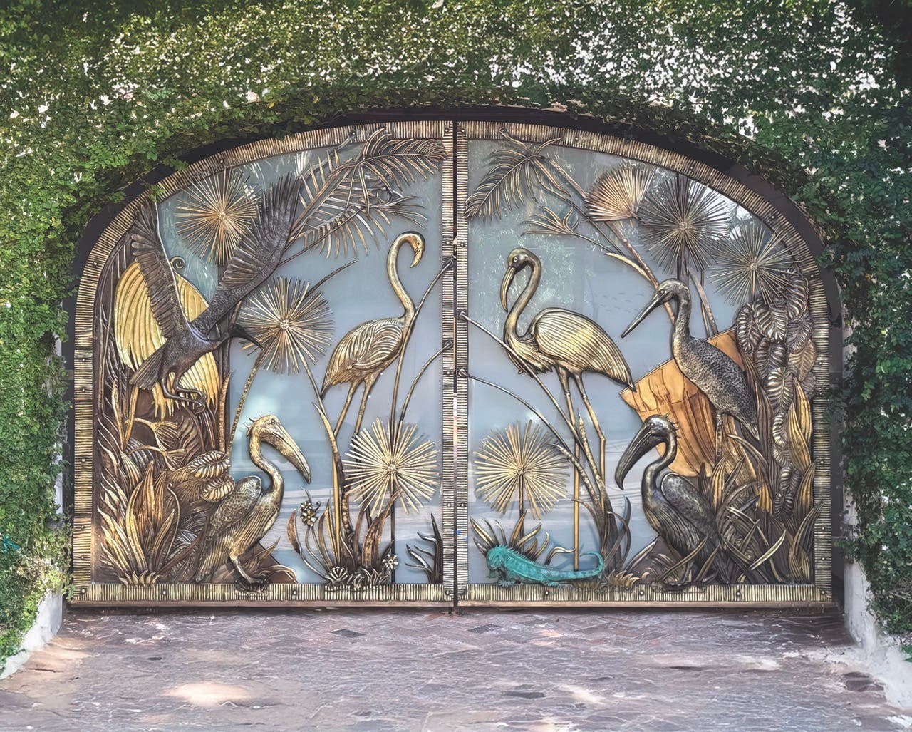 Beltran’s gate design in Naples Florida had to be beautiful and functional.