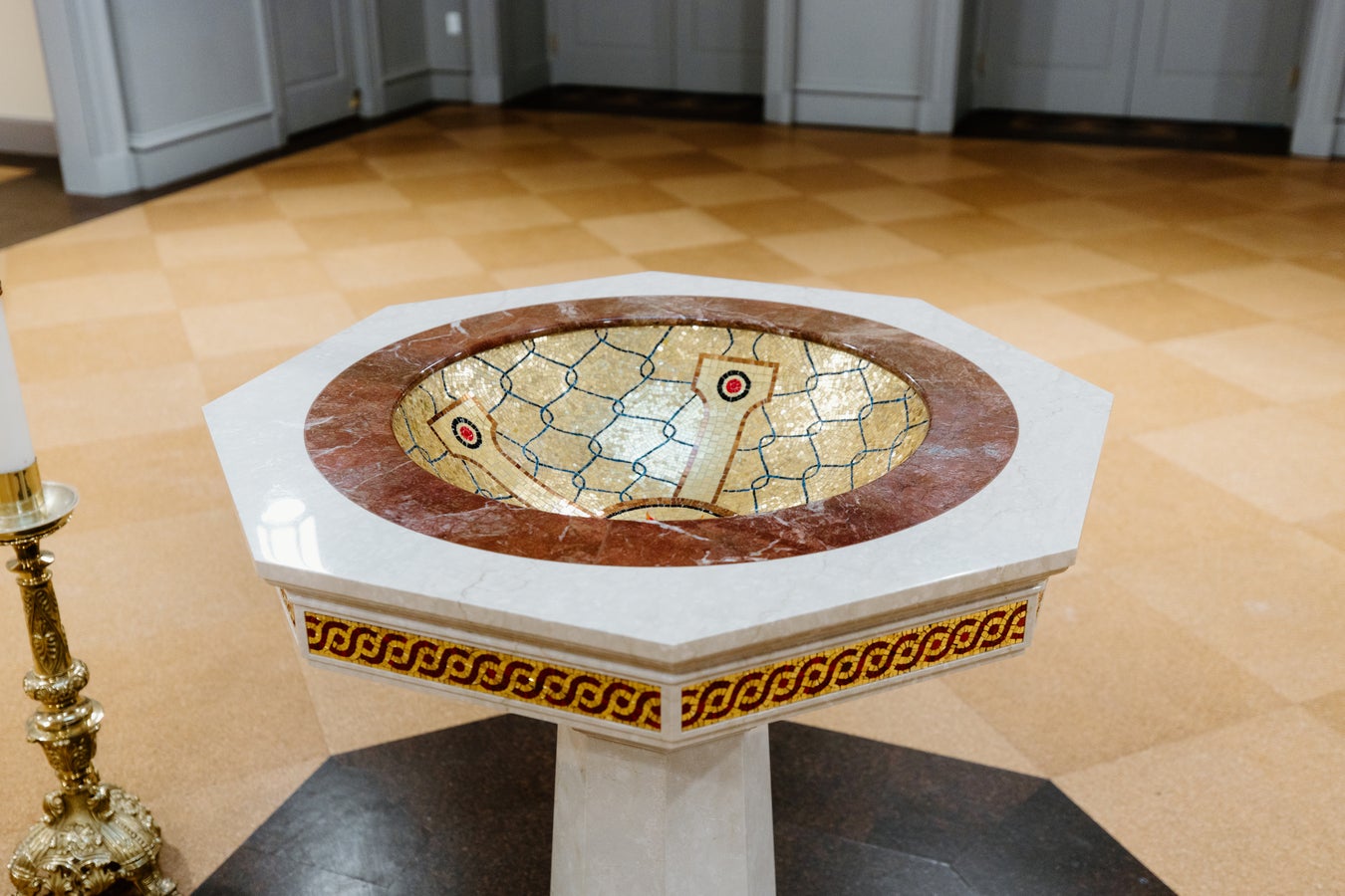 McCrery Architects holy spirit baptismal font icaa pope awards
