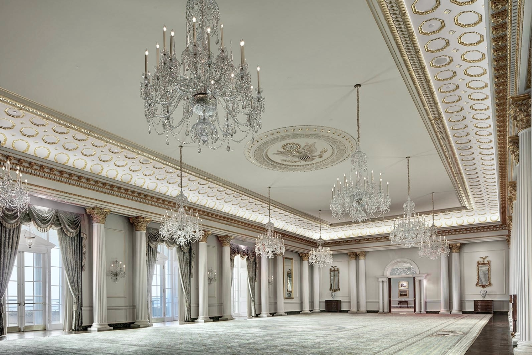 Thomas Pheasant Interiors Benjamin Franklin dining room icaa pope awards