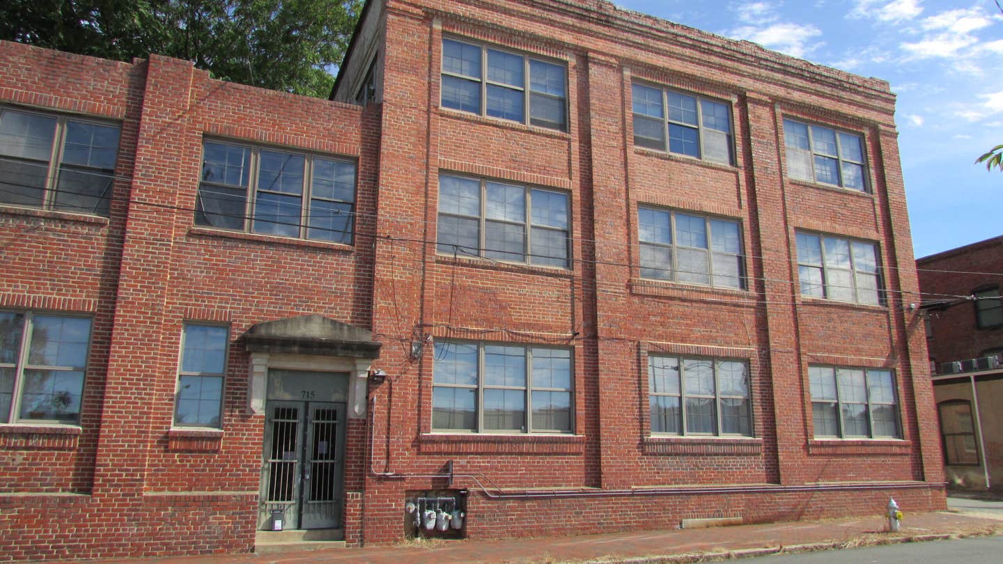 A Factory Building Wearing a Dickey