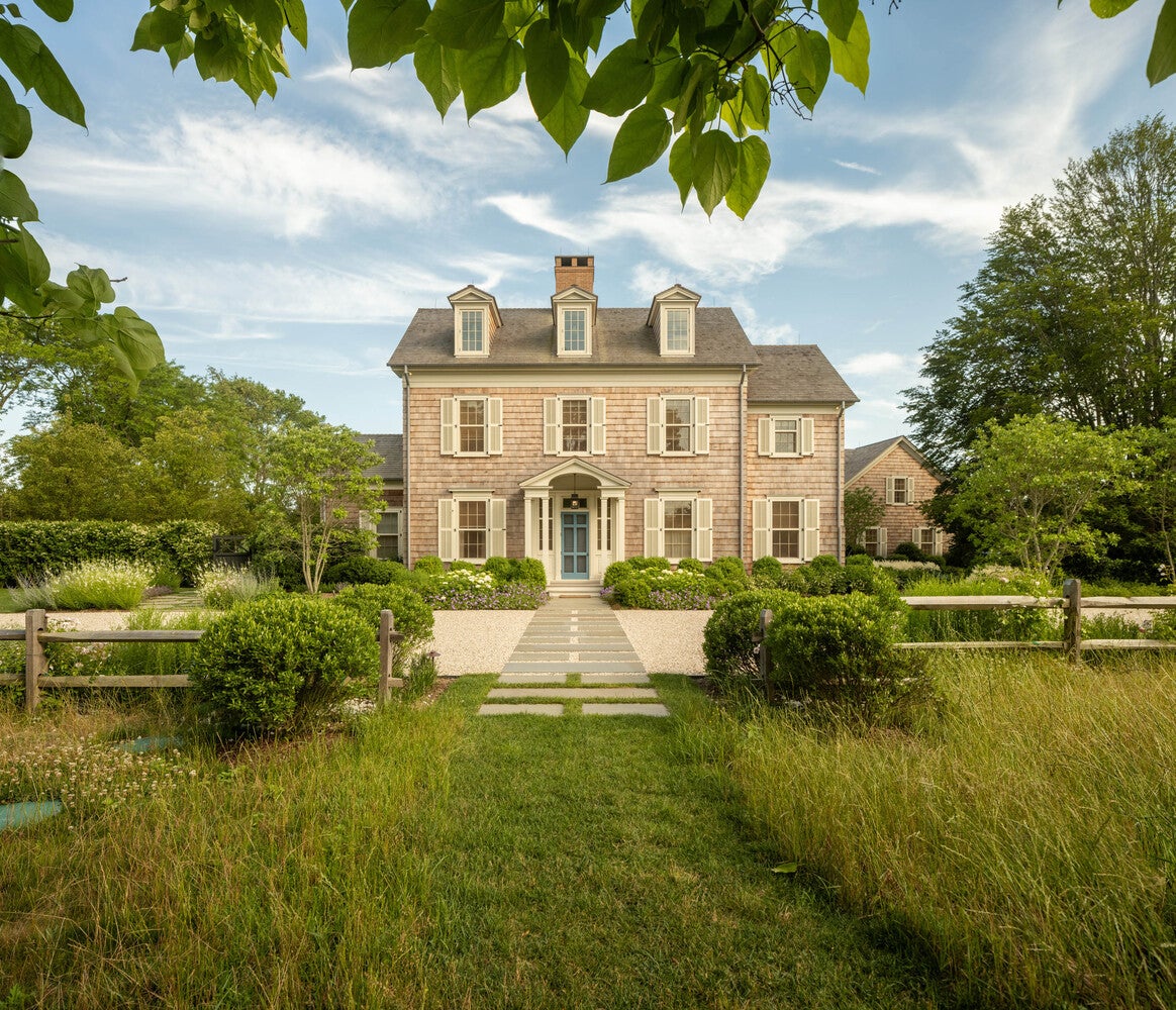 beech house long island shingle style meadow yard