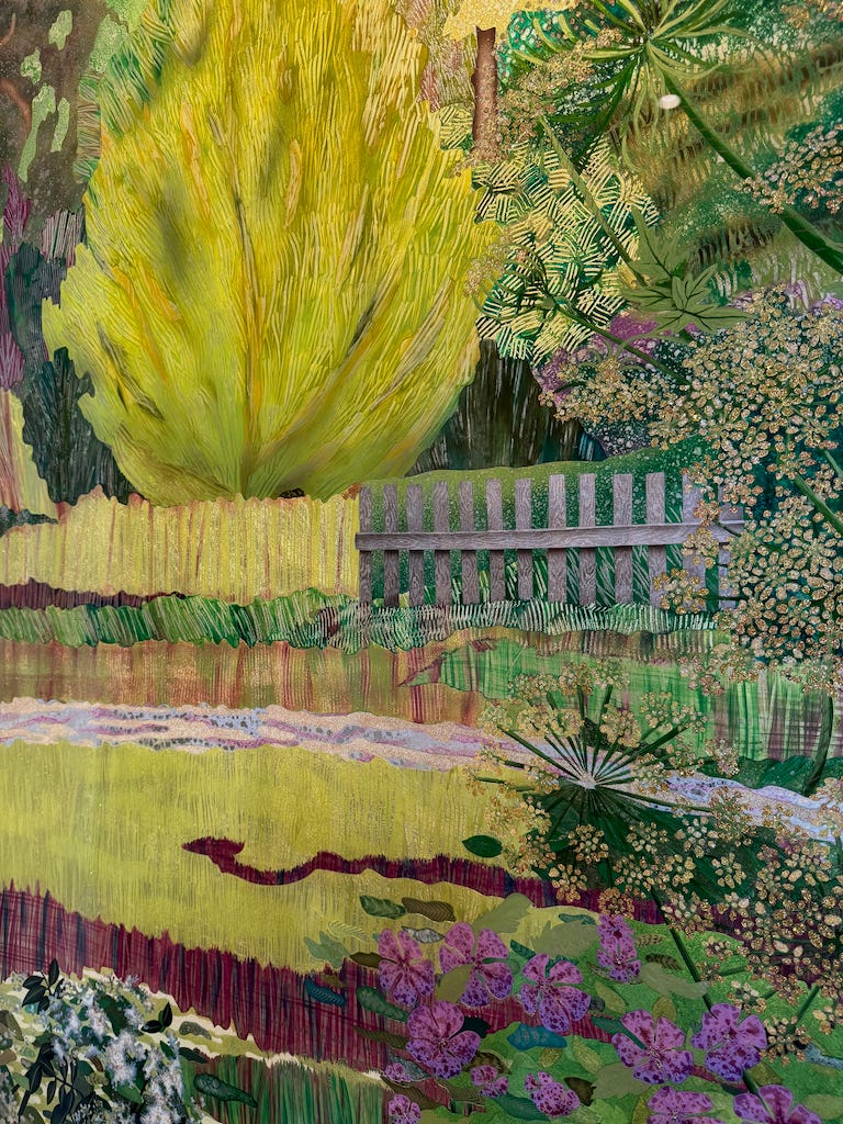 the four seasons miriam ellner Eglomise Glass Paintings