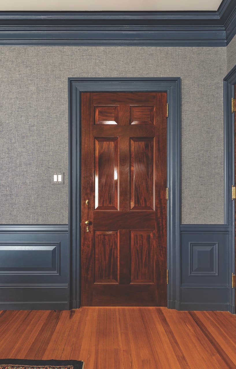 a finished Door Type A viewed from the room side.