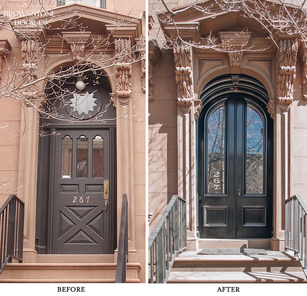 The Art of Brownstone Doors: Custom Recreation of Historic Brownstone Doors  and Entryways, image size:1050x1013